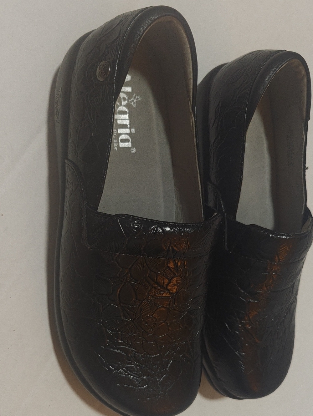 Alegria Keli Black Embossed Professional